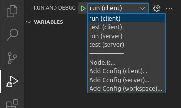 run configurations